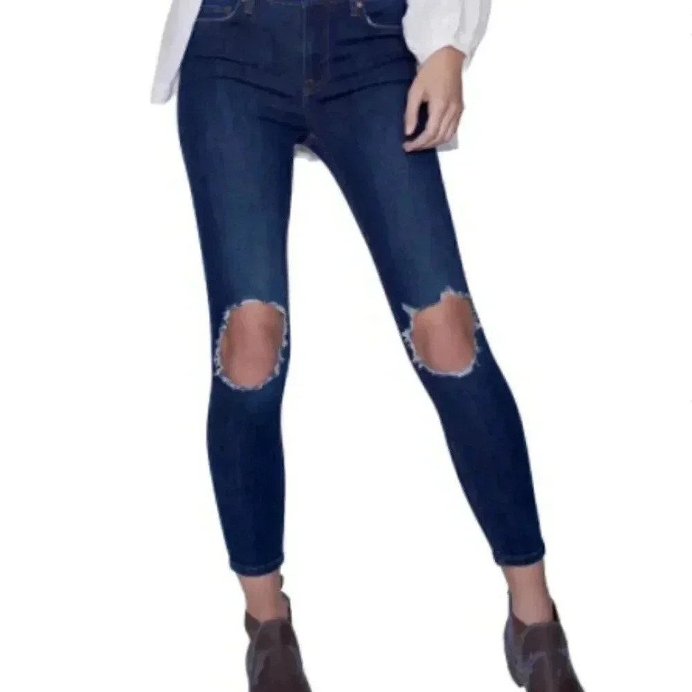 Free People  | Busted Knee Skinny Jeans